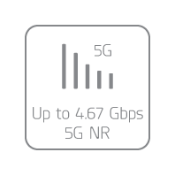 Up to 4.67 Gbps 5G NR