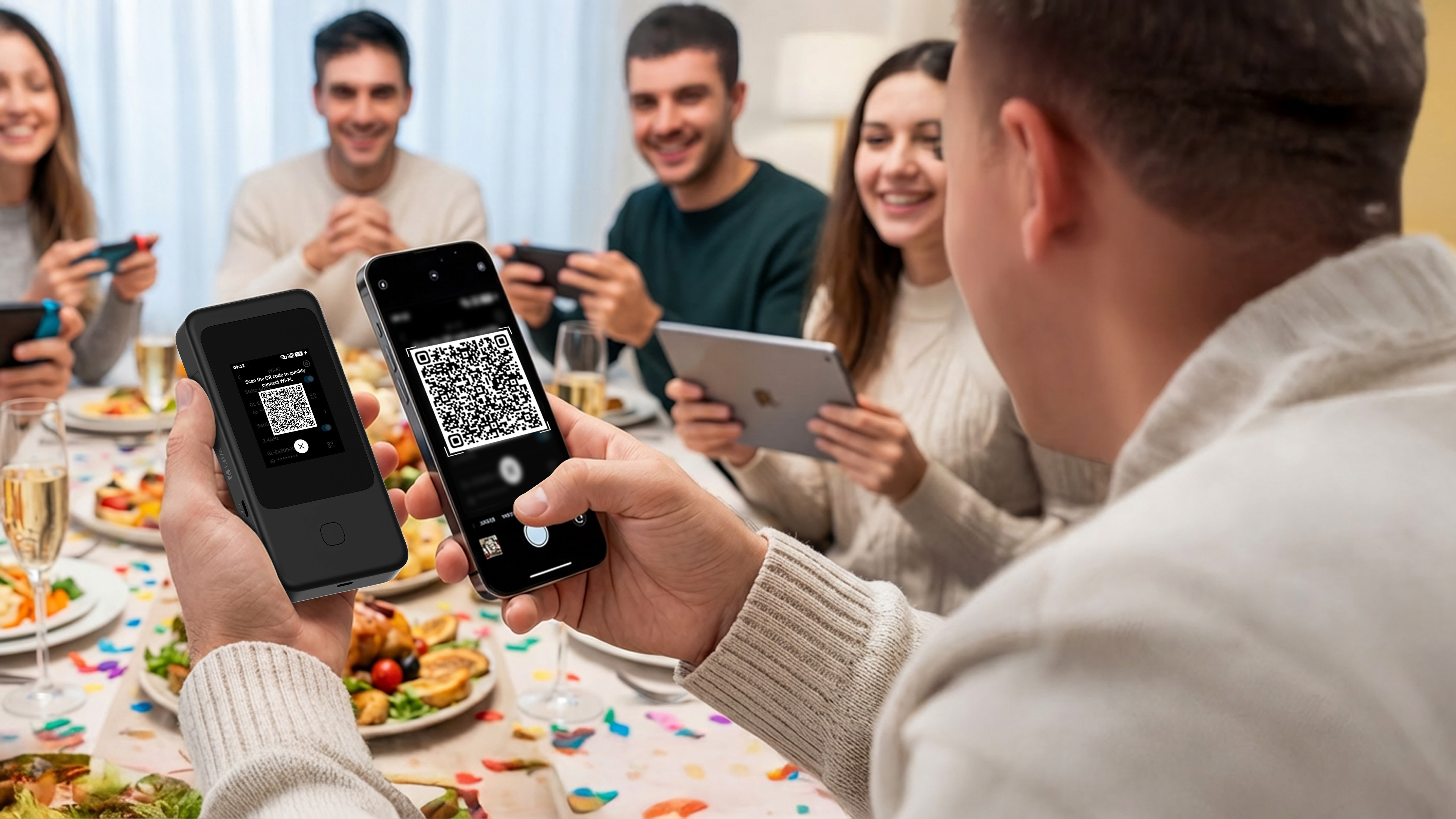 Mudi 7 (GL-E5800) - Wi-Fi sharing via QR code