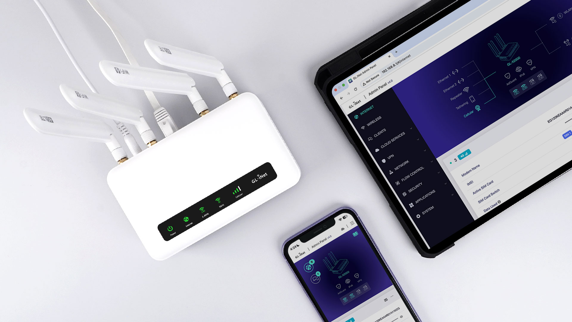 Spitz Plus (GL-X2000) Wi-Fi 6 Cellular Router