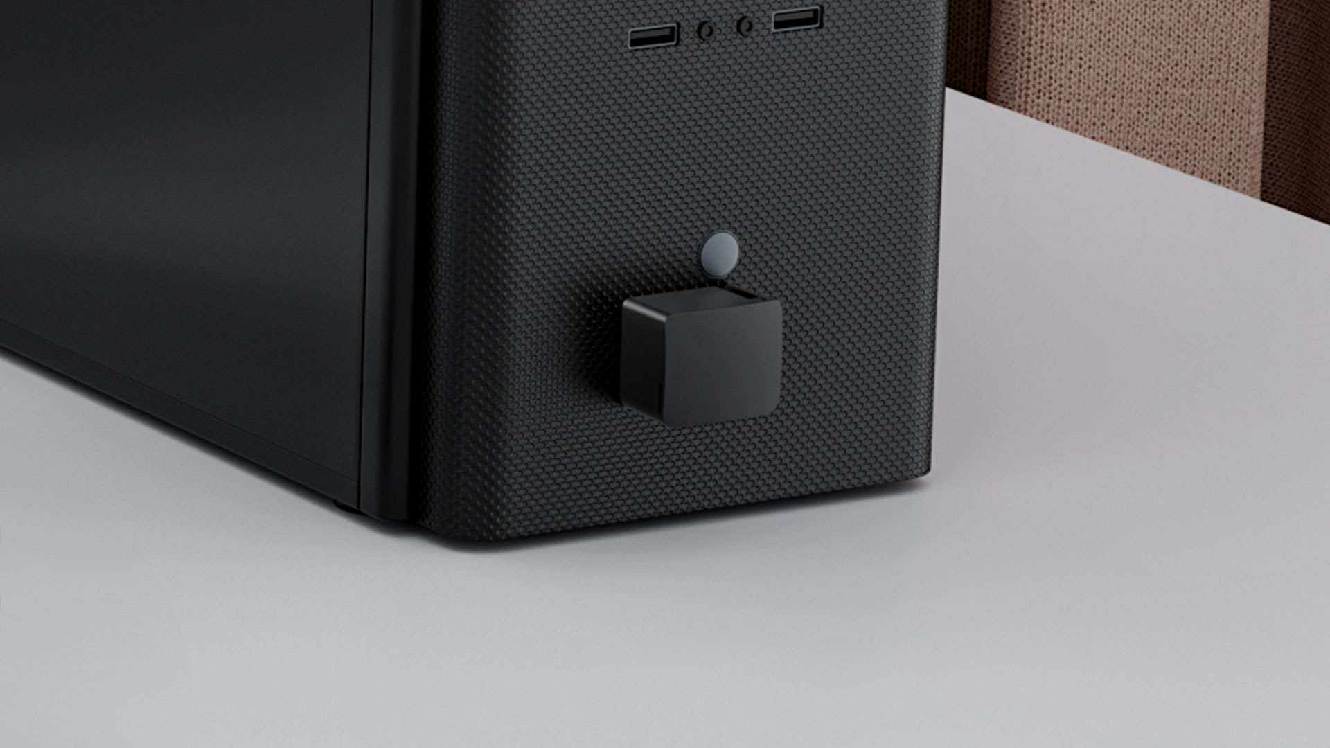 Fingerbot pressing a PC’s front button